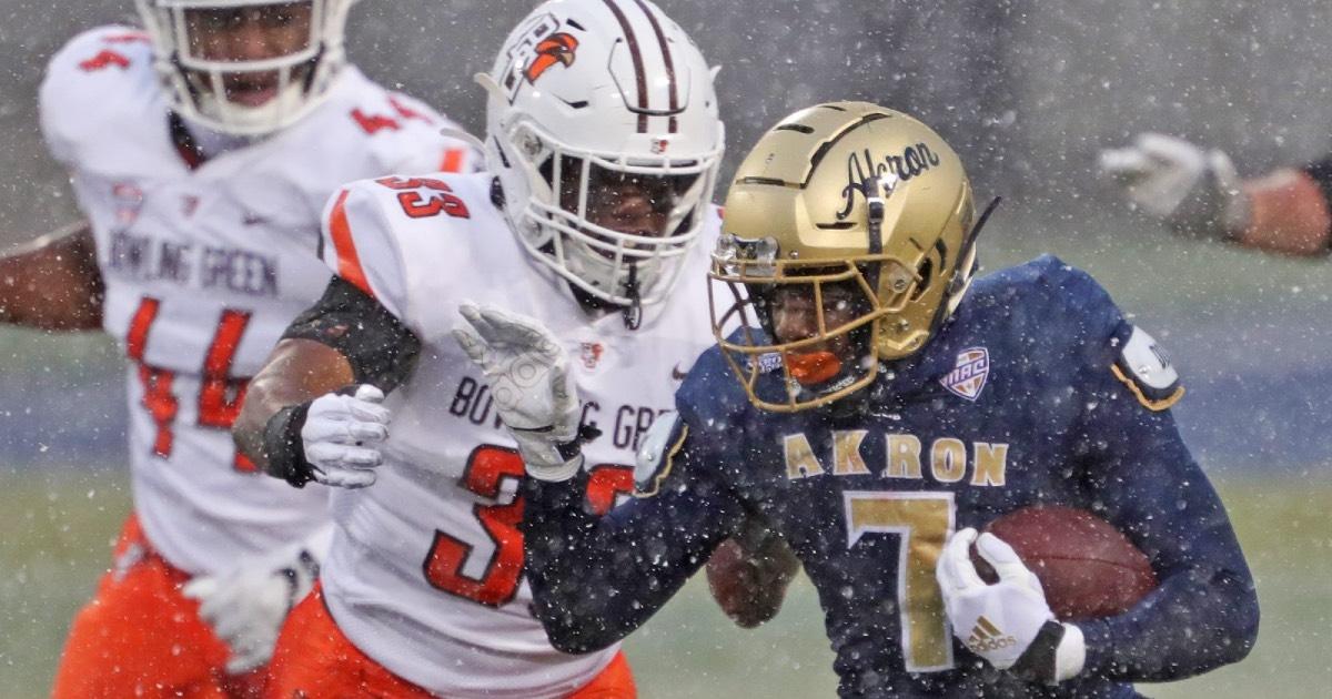 Akron's Teon Dollard averaged 111 rushing yards per game last season.