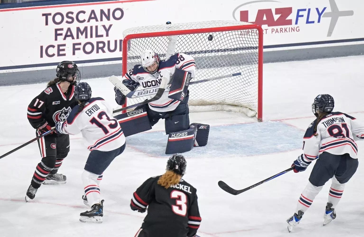 UConn goaltender Tia Chan